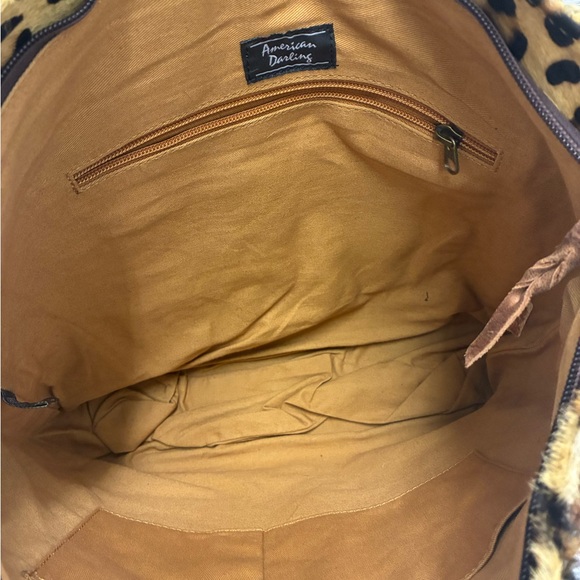 American Darling Hair on Cowhide Leopard Print Tote - Picture 5 of 8